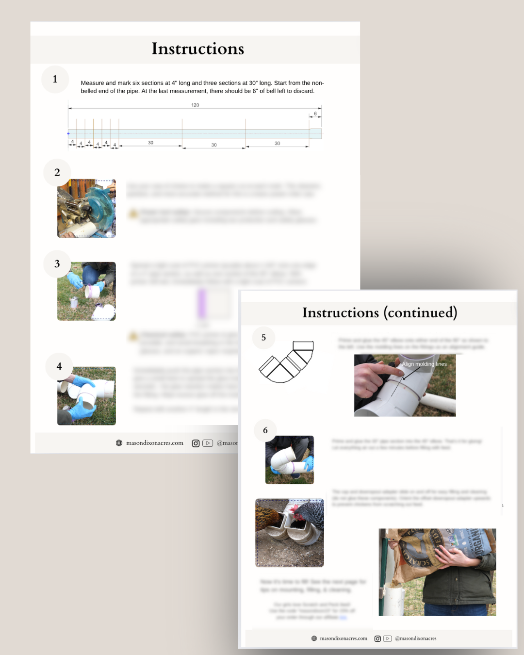 PVC Chicken Feeder Plans