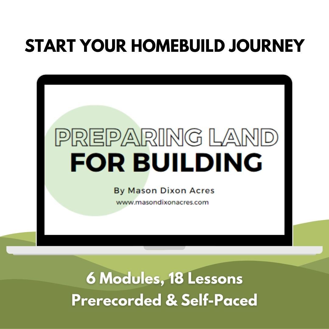Preparing Land For Building Course